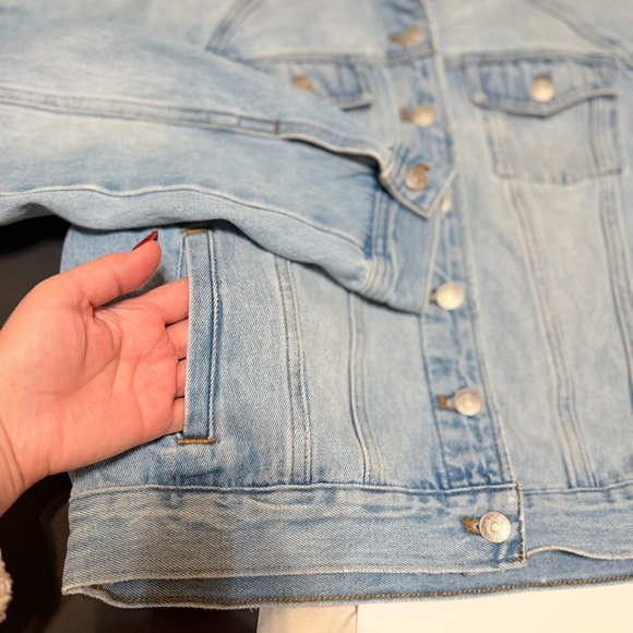 Madewell Oversized Jeans Jacket raglan sleeve 100% Cotton, size S relaxed fit - Picture 10 of 14